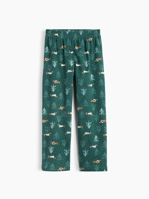 Kids Straight-Leg Microfleece PJ Pants