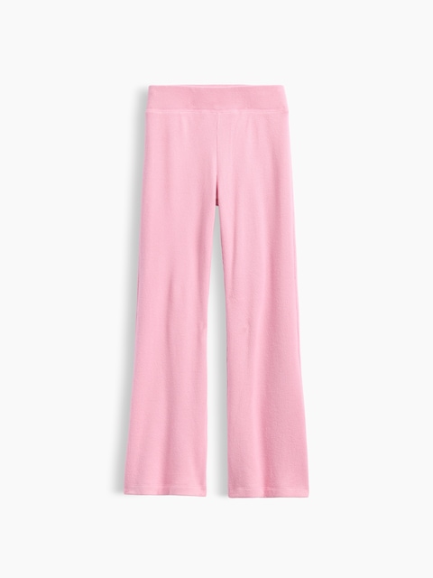 Kids Recycled Waffle-Knit Flare Leggings