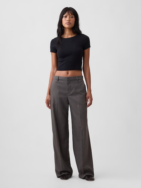 Recycled Wide-Leg Trousers
