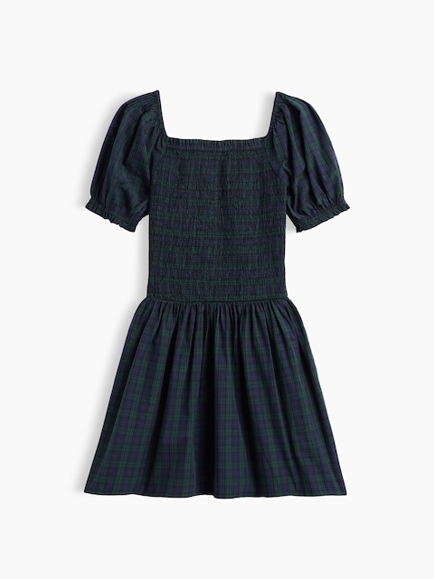 Kids Smocked Plaid Dress