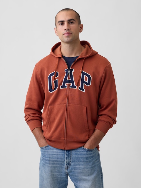 Relaxed Gap Logo Zip Hoodie