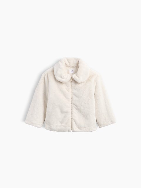 babyGap Faux-Fur Collared Jacket