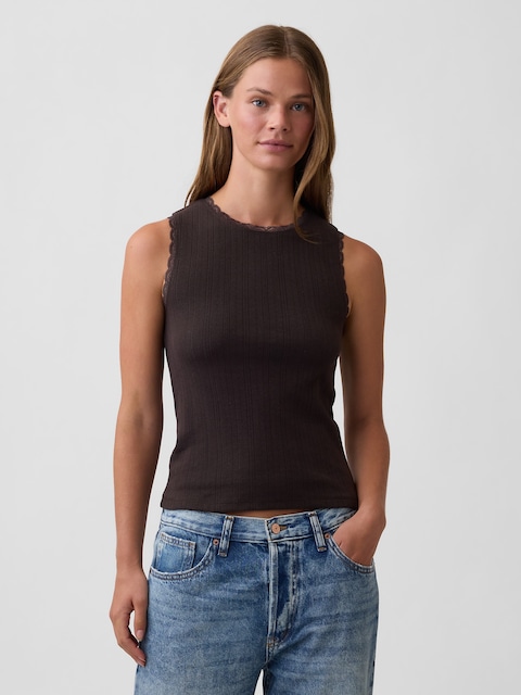 Pointelle Shell Tank