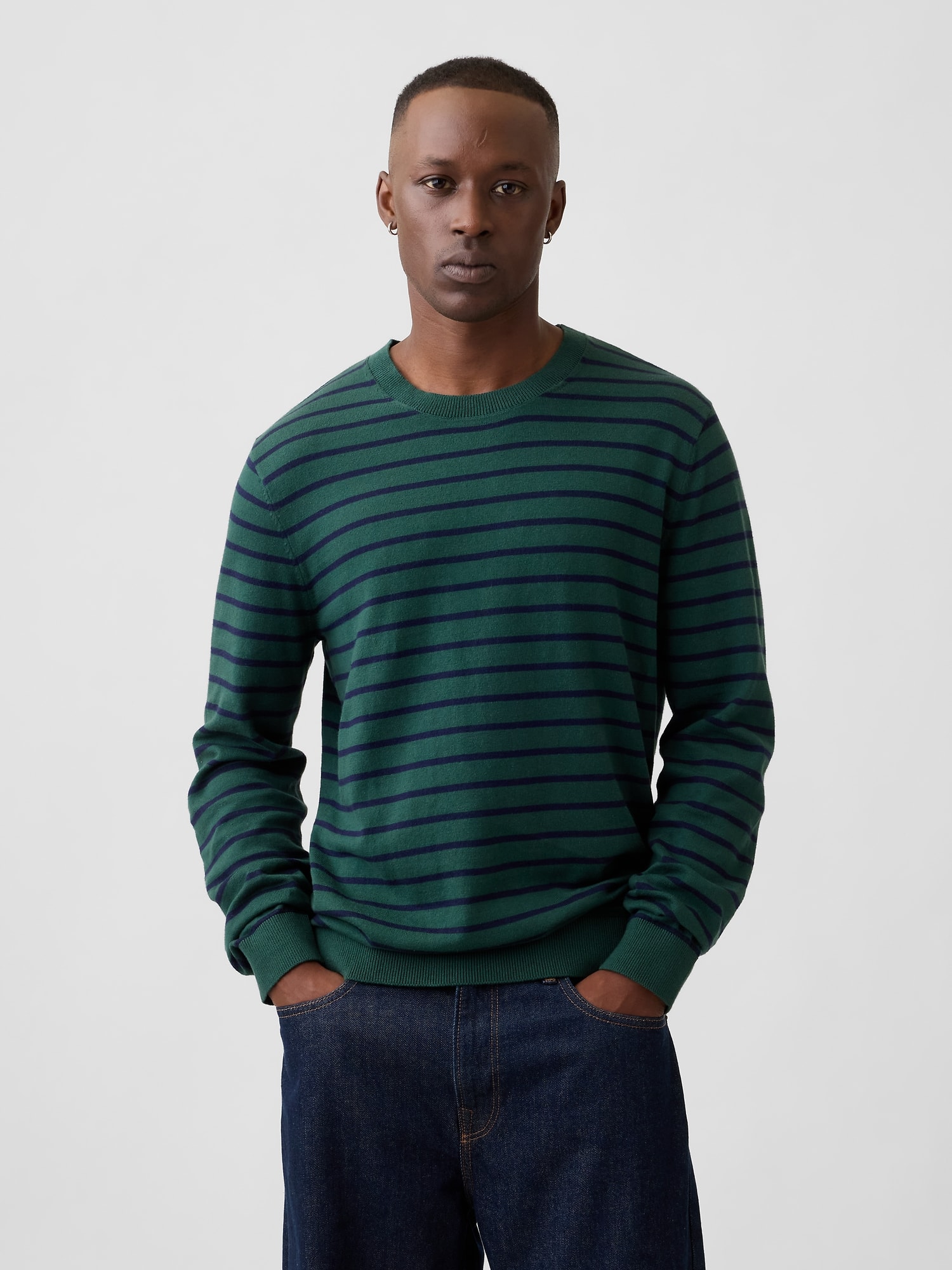 Stripe Crewneck Sweater
