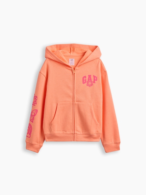 Kids Relaxed Gap Logo Zip Hoodie