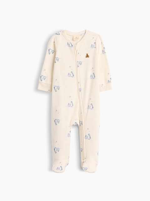Baby Ribbed Brannan Bear One-Piece