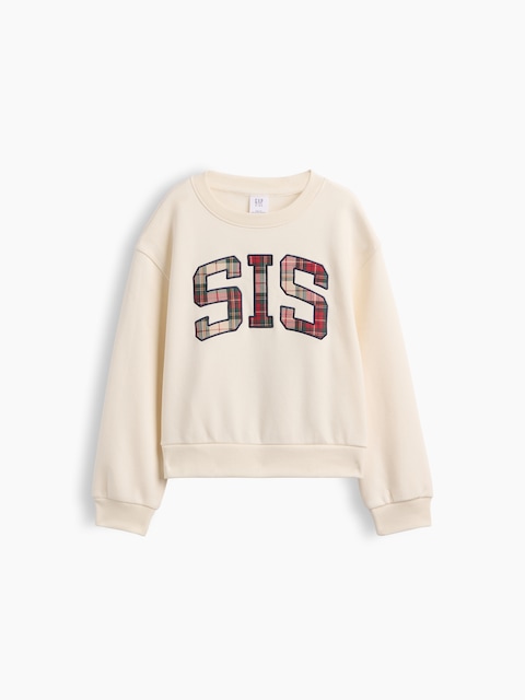 Kids Relaxed Wedge Crewneck Sweatshirt