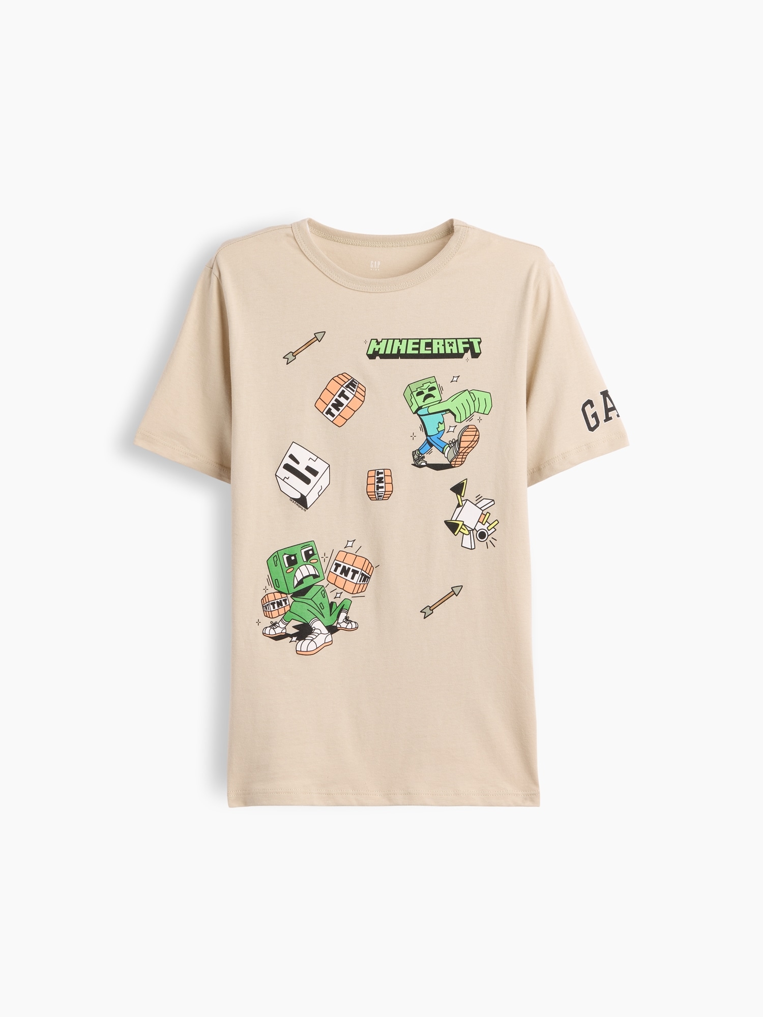 Gap Factory Gapkids Minecraft Graphic T-shirt In Brown