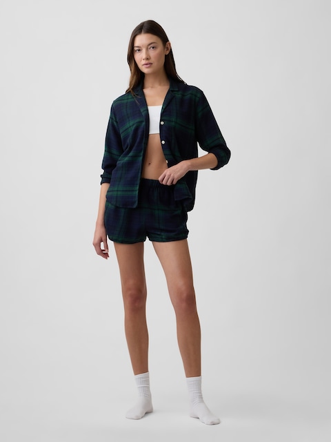 Flannel PJ Shorts