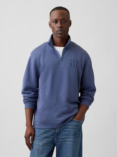 Relaxed Quarter-Zip Sweatshirt