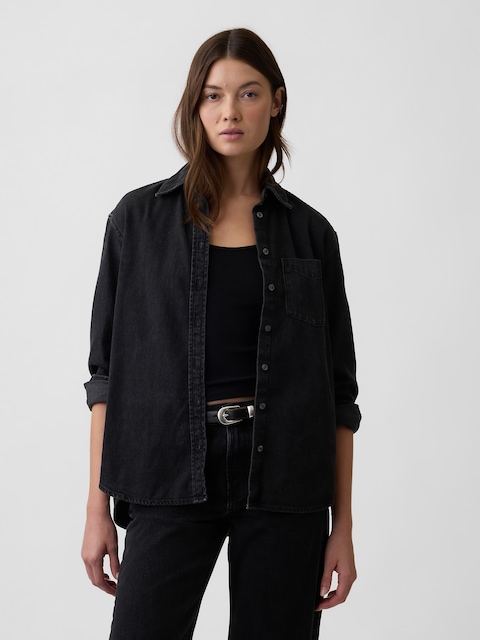 Oversized Denim Shirt