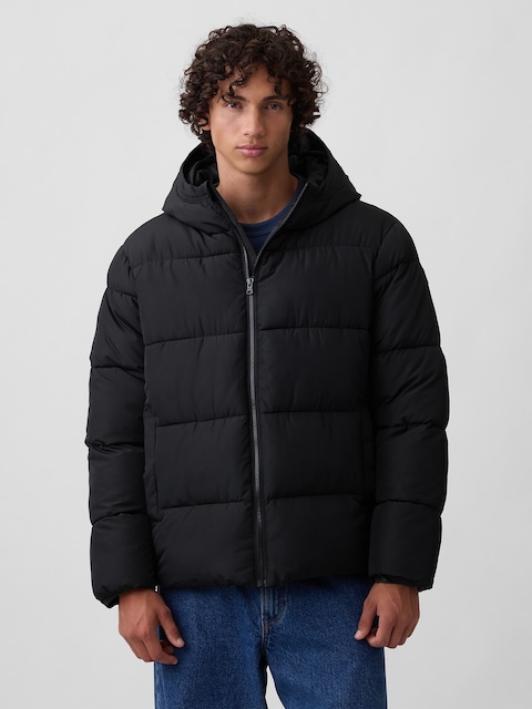 Relaxed Hooded Puffer Jacket