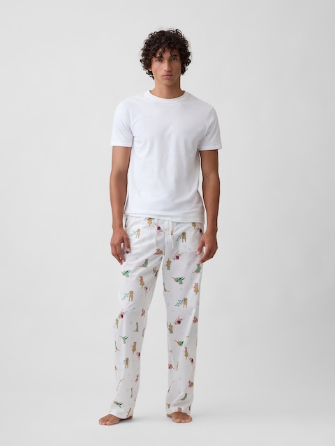 Relaxed Poplin PJ Pants