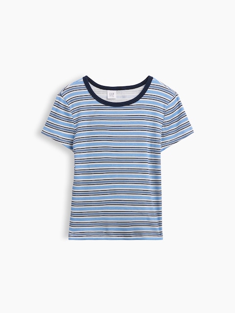 Kids Ribbed Crewneck T-Shirt