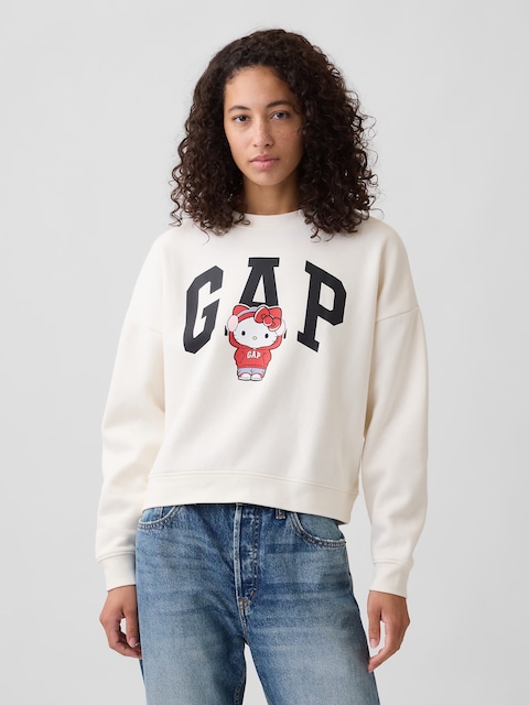 Oversized Wedge Crewneck Sweatshirt