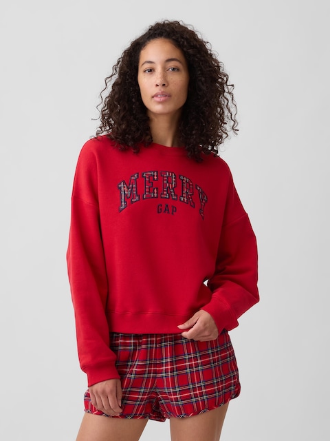 Relaxed Wedge Crewneck Sweatshirt
