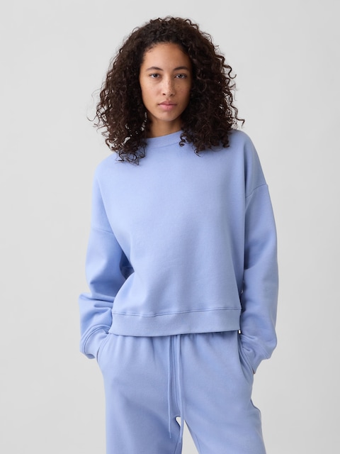 Relaxed Wedge Crewneck Sweatshirt