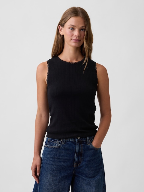 Pointelle Shell Tank