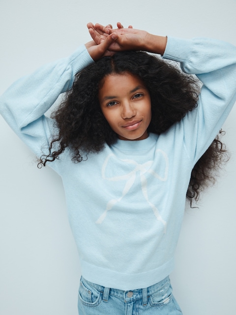 Kids CashSoft Relaxed Crewneck Sweater