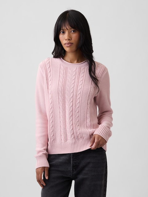 Rollneck Cable-Knit Sweater