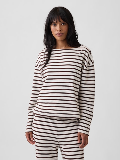 Stripe Boatneck T-Shirt
