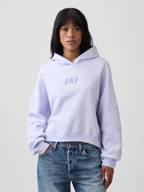Relaxed Gap Mini-Logo Hoodie