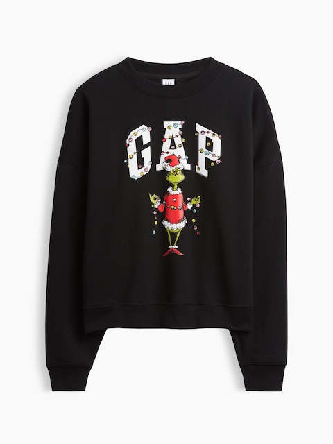 Oversized Wedge Crewneck Sweatshirt