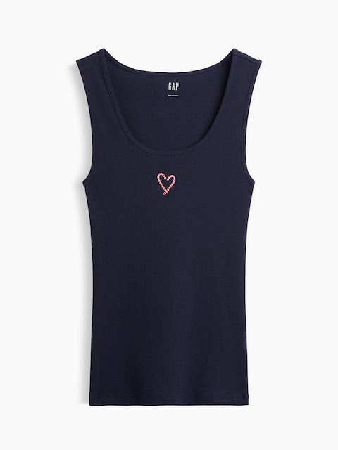 Ribbed PJ Tank Top