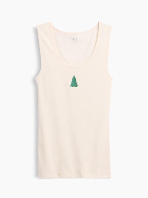 Ribbed PJ Tank Top