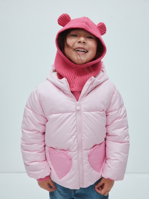 Toddler Ribbed Bear Hood