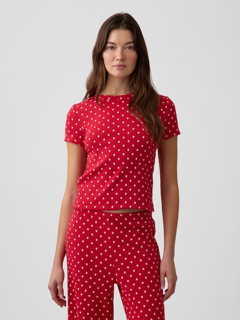 Pointelle PJ T-Shirt