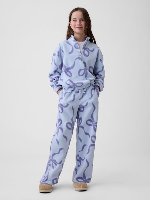 Kids Relaxed Polar Fleece Straight-Leg Sweatpants