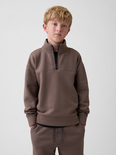 Kids Relaxed Quarter-Zip Tech Sweatshirt