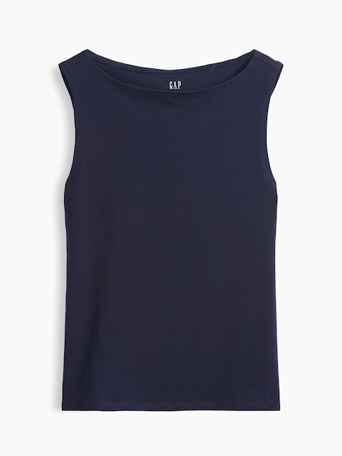 Sleeveless Velour Top