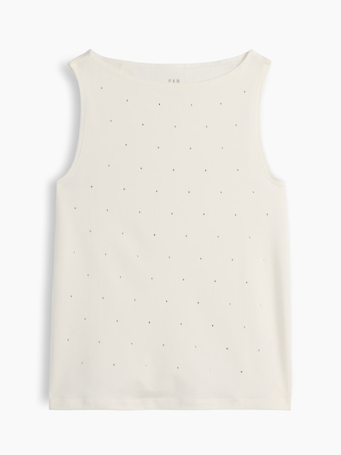 Sleeveless Velour Top
